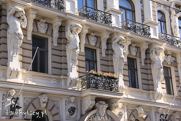 Ryga, dzielnica Art Nouveau, budynek przy ul.Elizabetes 33 (1901 r., architekt: Mihails Eizenšteins)