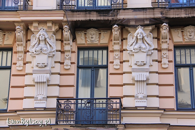 Ryga, dzielnica Art Nouveau, budynek przy ul.Alberta 13 (1904 r., architekt: Mihails Eizenšteins)
