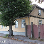 Ryga, drewniana zabudowa na wyspie Kipsala