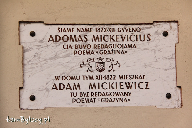 Wilno, budynek muzeum A.Mickiewicza od podwórza