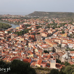Bosa, panorama miasta widziana z zamku Malaspina