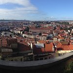 Lizbona, panorama miasta widziana z Miradouro da Senhora do Monte