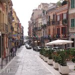 Cagliari, uliczki z dzielnicy Marina