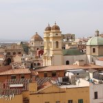 Cagliari, widok na miasto z bastionu św.Krzyża