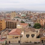 Cagliari, widok na miasto z bastionu św.Krzyża