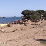 Nora, ruiny starożytnego miasta, archeologowie przy pracy
