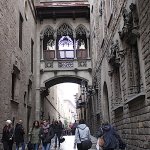 Barcelona, uliczka Carrer del Bisbe