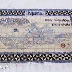 Lizbona, mapka Alfamy wykonana z "azulejos"