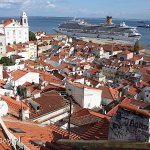 Lizbona, panorama Alfamy z Largo das Portas do Sol
