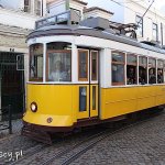 Lizbona, zabytkowy żółty tramwaj