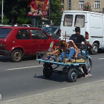 Skopje, rodzinny środek transportu