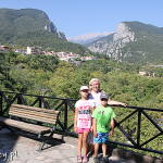 Masyw Olimpu, widok z centrum Litochoro