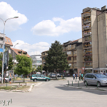 Kosowo, Kosowska Mitrowica, ulice miasta po stronie albańskiej