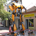 Podgorica, transformersy w centrum miasta