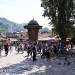 Sarajewo, "Plac Gołębi" i fontanna Sebilj