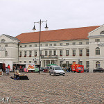 Wismar, Marktplatz, główny plac starego miasta, ratusz miejski