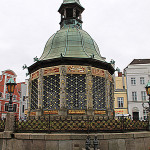 Wismar, Marktplatz, główny plac starego miasta, dawne źródło wody