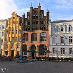 Stralsund, stare kamienice przy Alter Markt