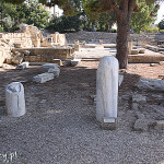 Pafos, ruiny wczesnochrześcijańskiej bazyliki Panagia Chrysopolitissa, kolumna św.Pawła