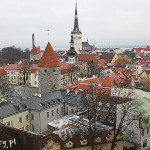 Tallin, panorama starego miasta widziana ze wzgórza Toompea