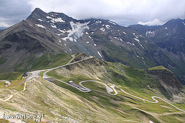 Austria, widokowa alpejska trasa na Grossglockner