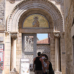 Poreč, wejście do bazyliki Eufrazjusza