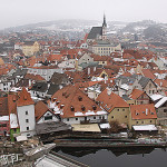Český Krumlov, widok z zamku