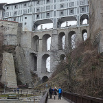 Český Krumlov, zamek, most łukowy