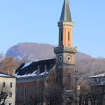 Sazburg, kościół ewangelicki nad rzeką Salzach