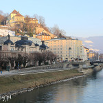 Salzburg, widok znad rzeki Salzach