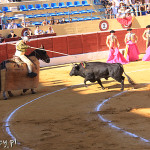 Marbella, corrida, pikador w akcji