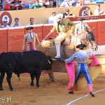 Marbella, corrida, pikador w akcji