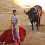 Marbella, corrida, matador w akcji