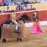 Marbella, corrida, pikador w akcji