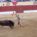 Marbella, corrida, banderillero w akcji