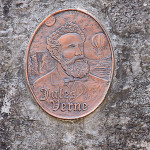Pazin, tablica upamiętniająca Juliusza Verne'a