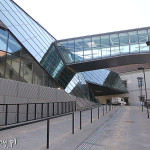 Linz, zamek, szklana siedziba zamkowego muzeum